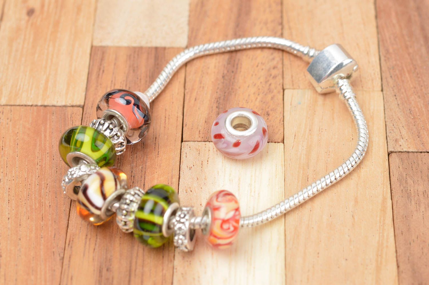 Beautiful handmade glass bead lampwork art jewelry making supplies gifts for her photo 3