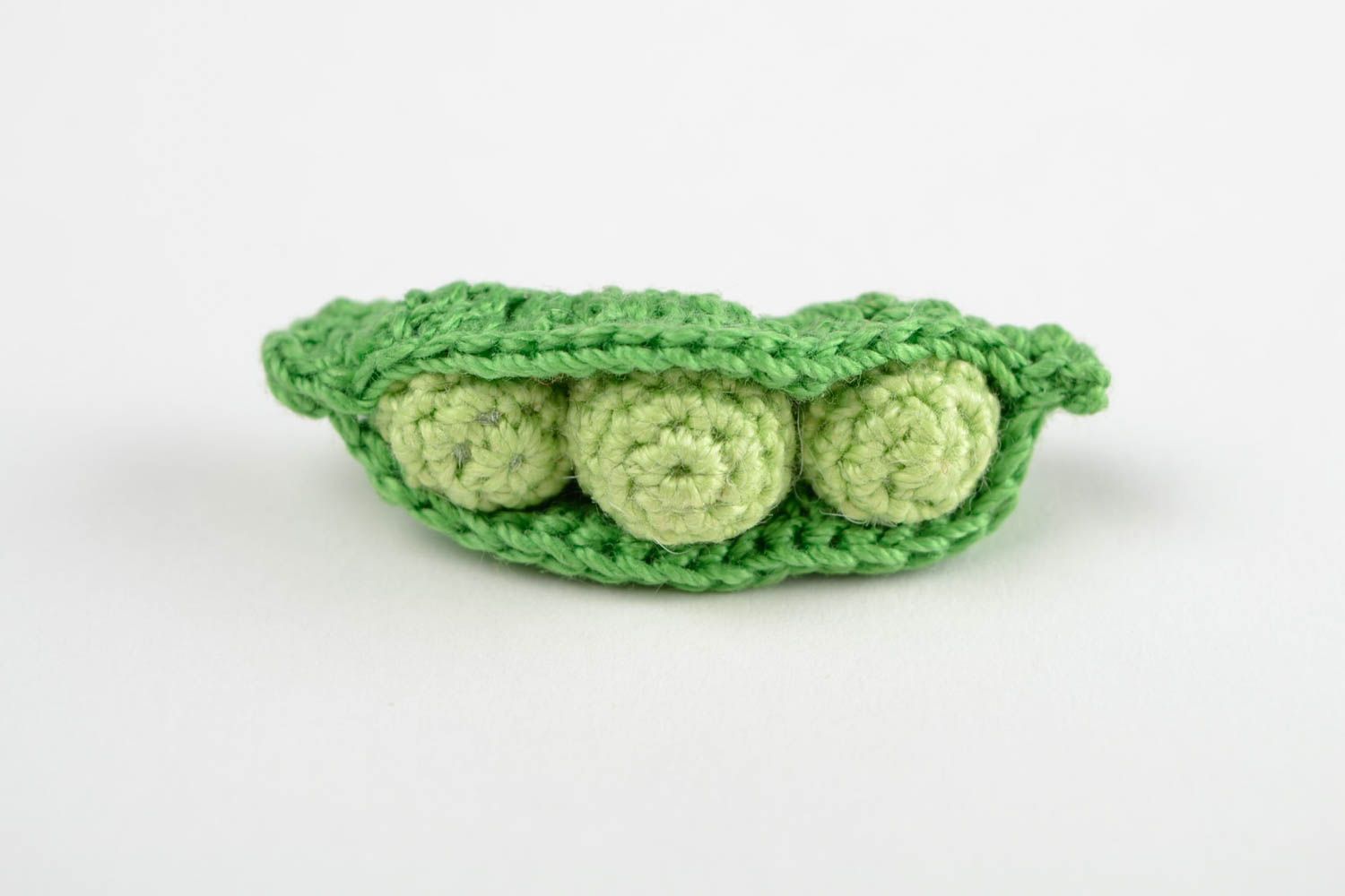 Handmade Deko Gemüse Spielzeug für Babys gehäkeltes Gemüse grüne Erbse foto 3