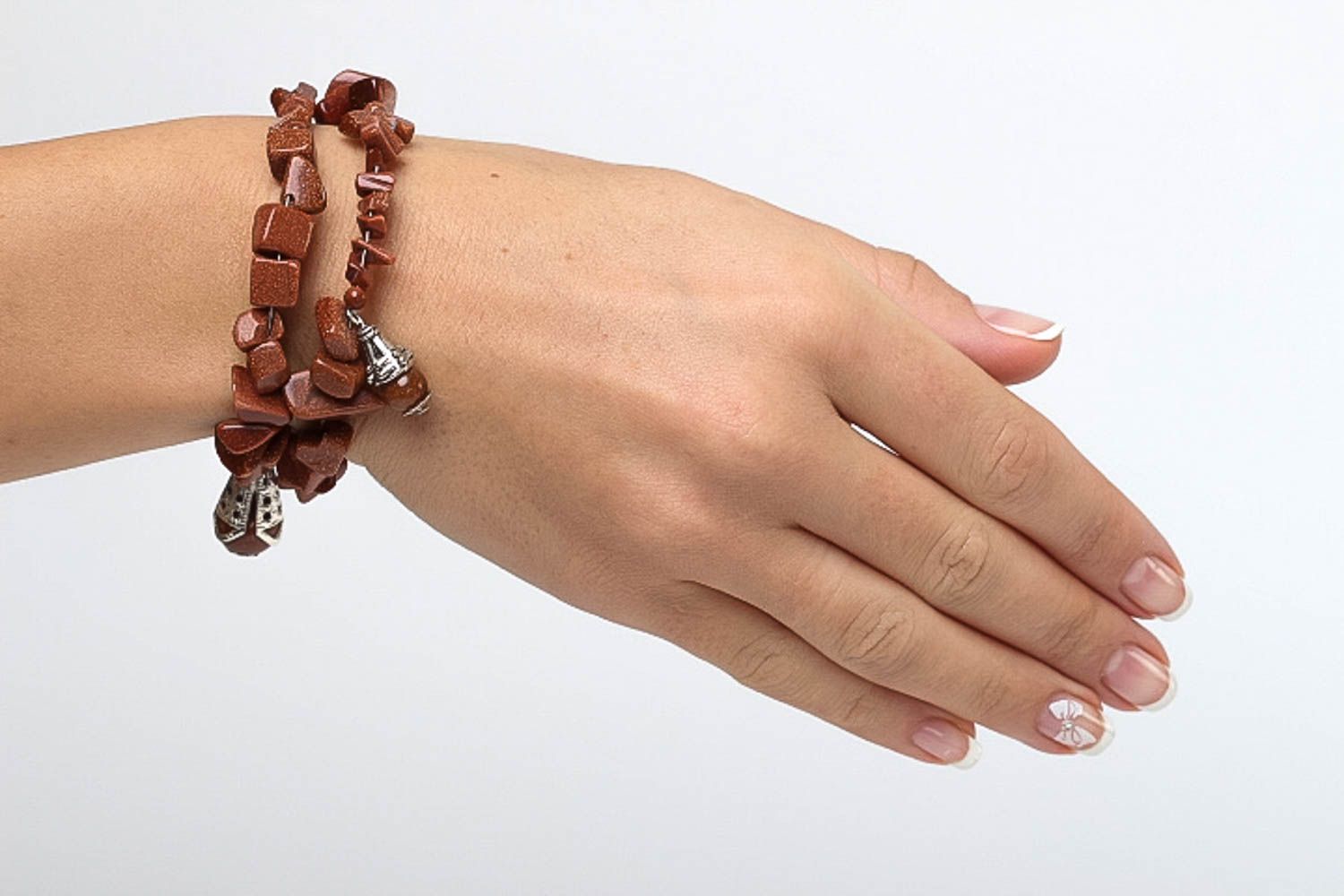 Handcrafted jewelry designer bracelet wrist bracelet gemstone jewelry photo 5