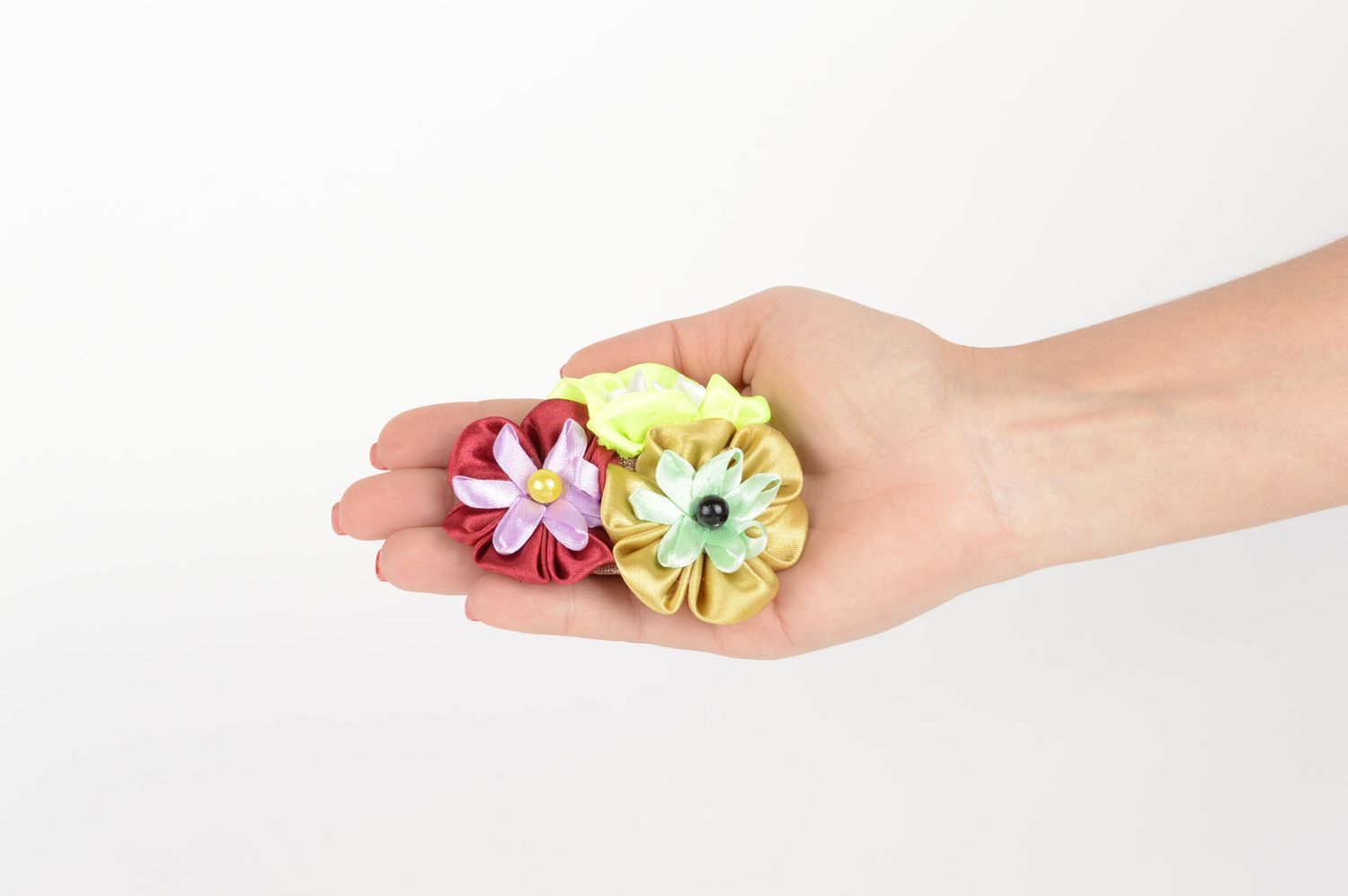 Haarspange Blume handmade Accessoire für Haare Damen Modeschmuck Haar Spange foto 5