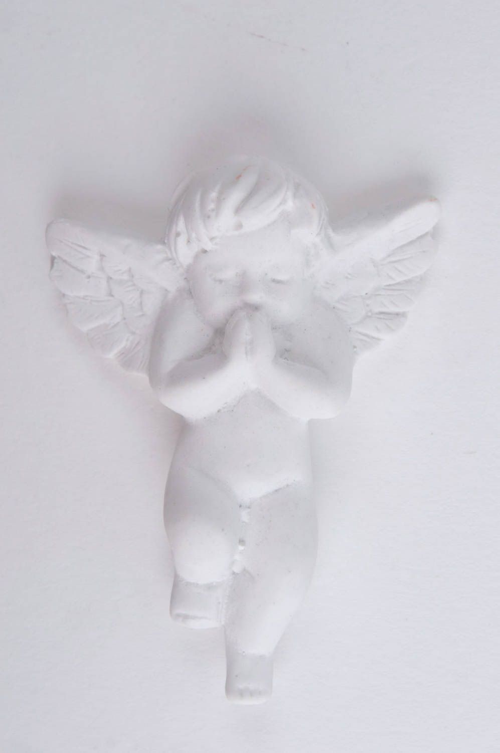 Handmade blank for creativity unusual gypsum statuette angel figurine photo 5