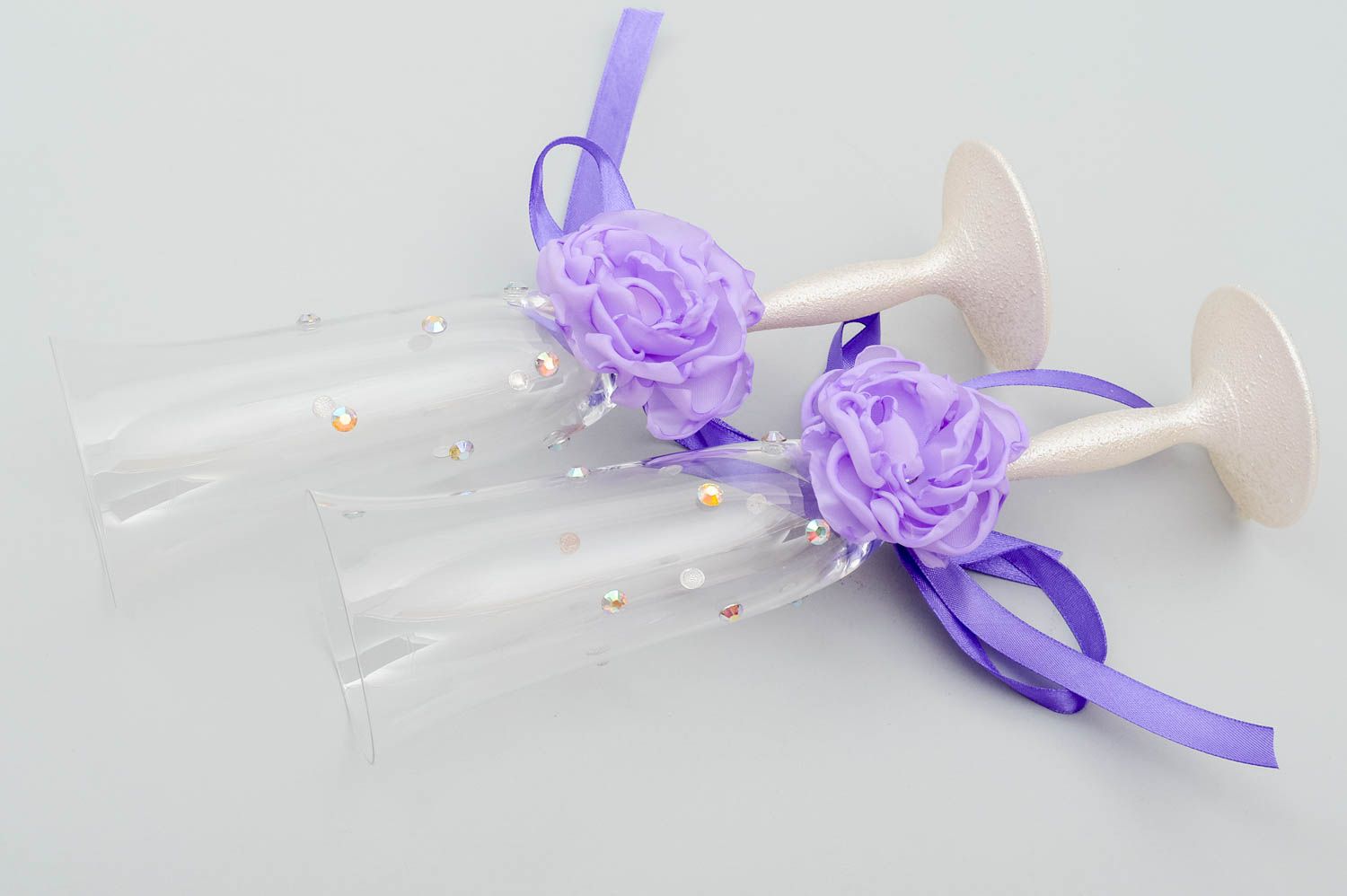 Copas de matrimonio hechas a mano accesorio para bodas regalo original foto 4