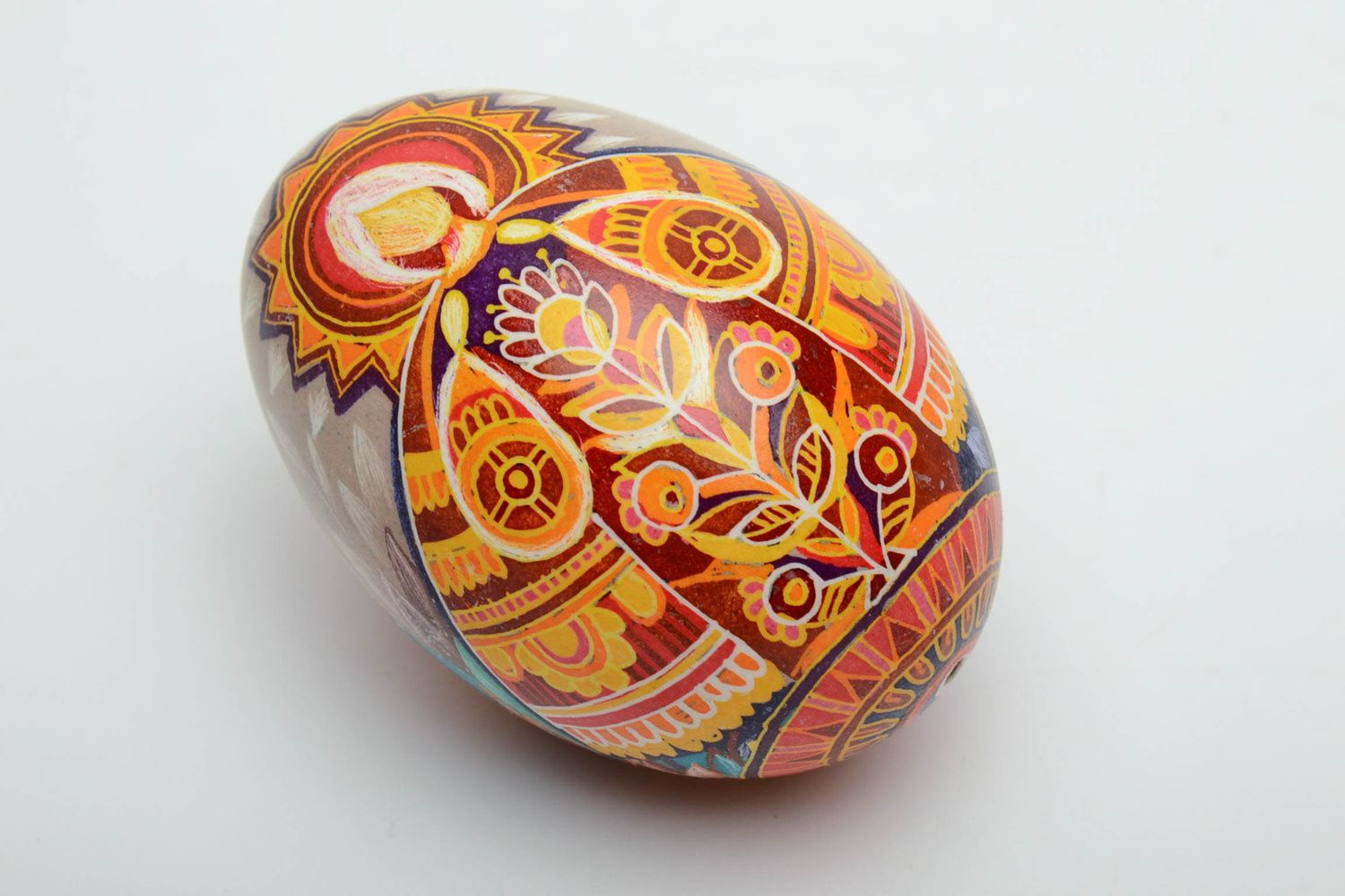 Huevo pintado de huevo de ganso foto 3
