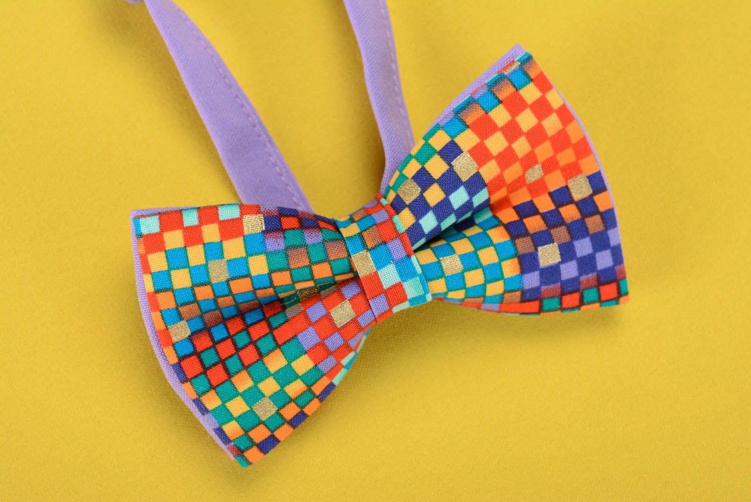 Bow tie Colorful Squares photo 3