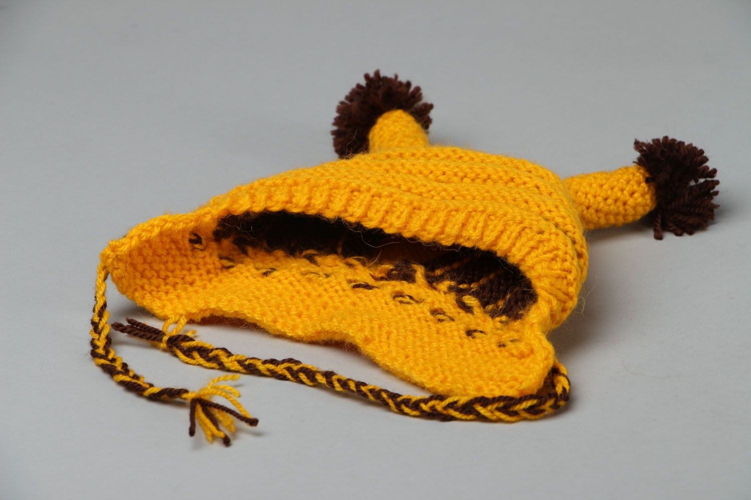 Bonnet tricoté abeille pour enfant photo 2