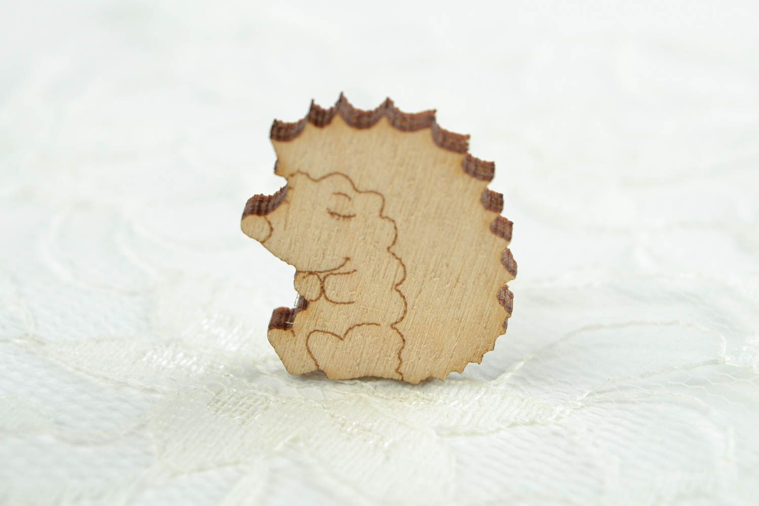 Handgemachte Holzrohling zum Bemalen Miniatur Figur kleiner Igel Holz Figur foto 5