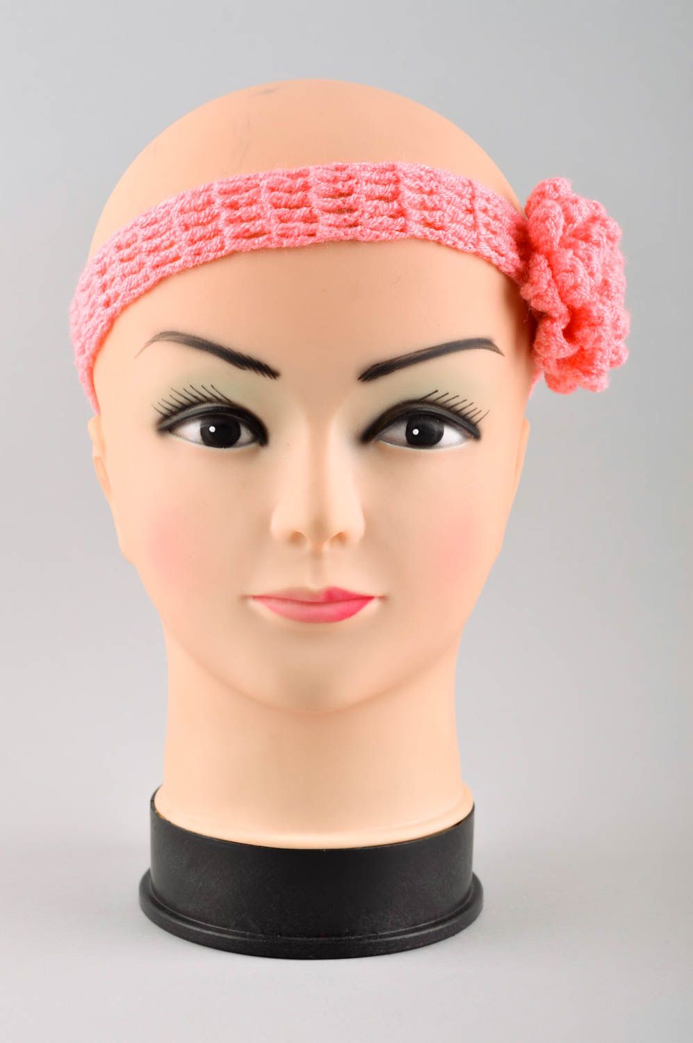 Handmade headband unusual head accessory gift ideas flower headband for girls photo 3