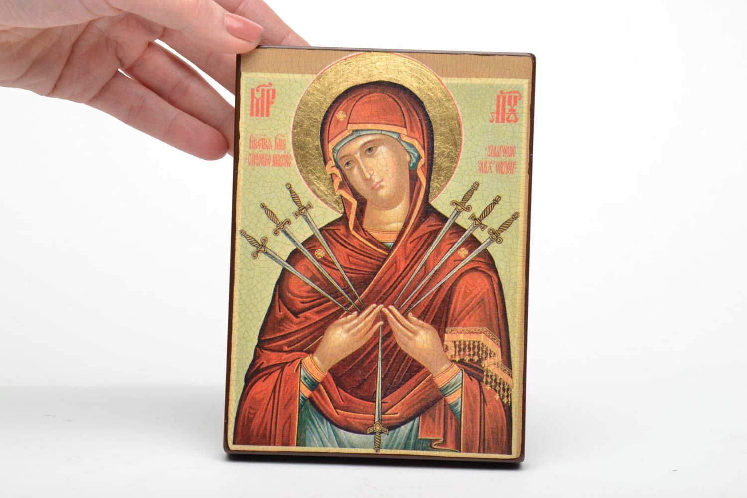 Icono hecho a mano ortodoxo foto 5