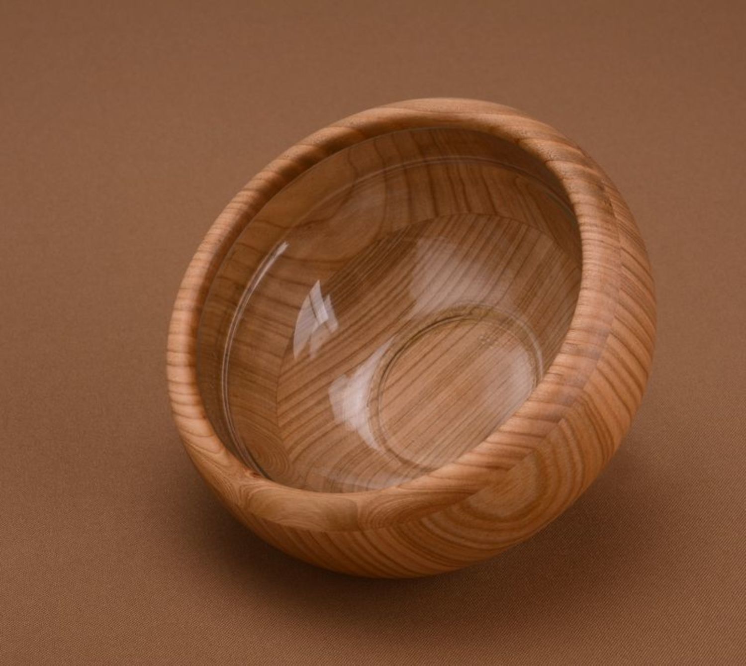 Wooden bowl for food photo 2