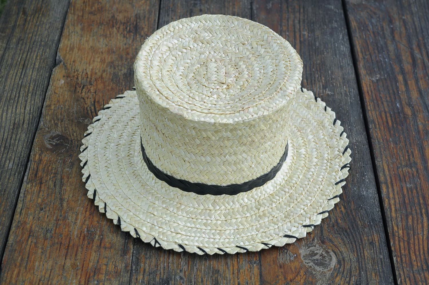 Sombrero de copa de paja De Gogol foto 4