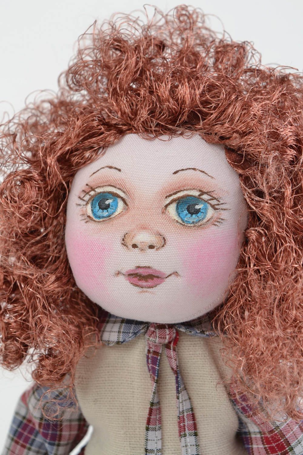 Muñeca de tela artesanal de peluche juguete original para interior y niños  foto 4