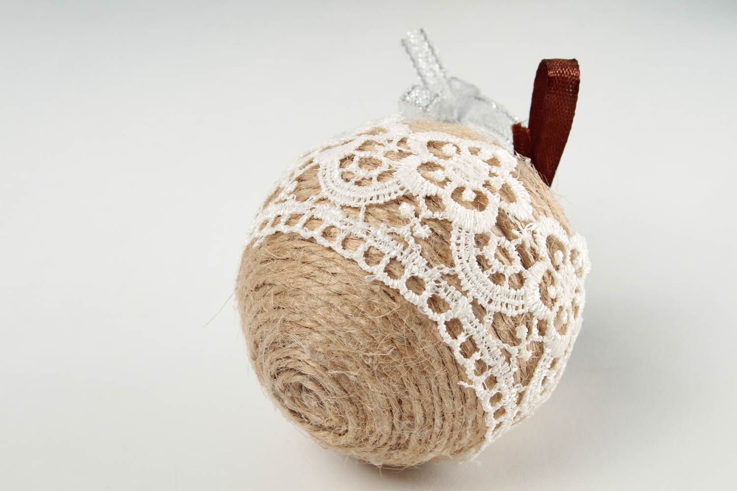 Decoración navideña artesanal elemento decorativo regalo original Bola foto 4