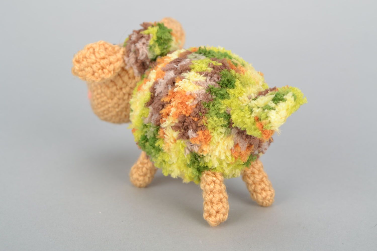 Peluche de animal hecho a mano oveja juguete de ganchillo regalo para niño foto 5