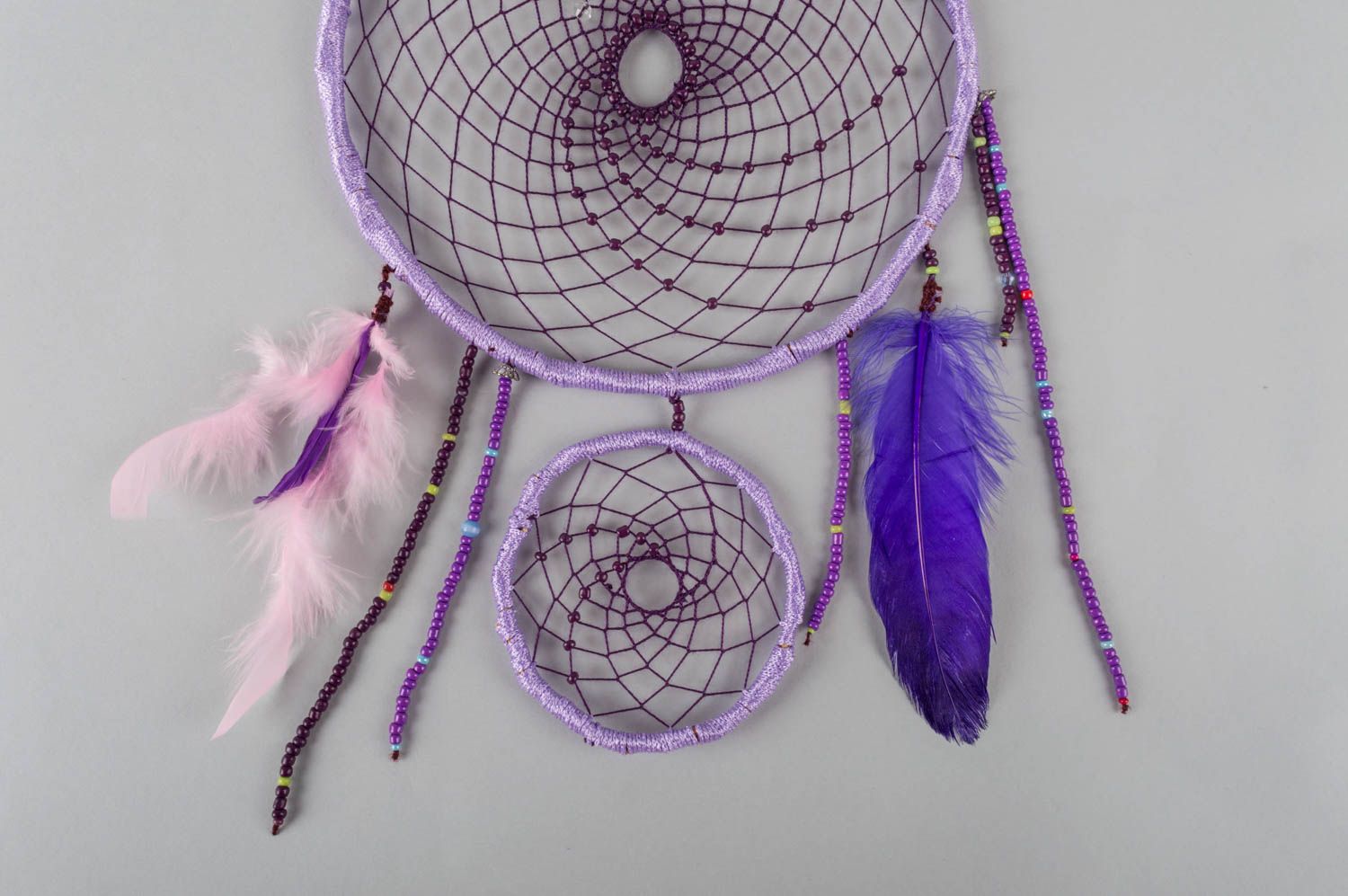 Large handmade Indian dreamcatcher wall decorations home design gift ideas photo 5