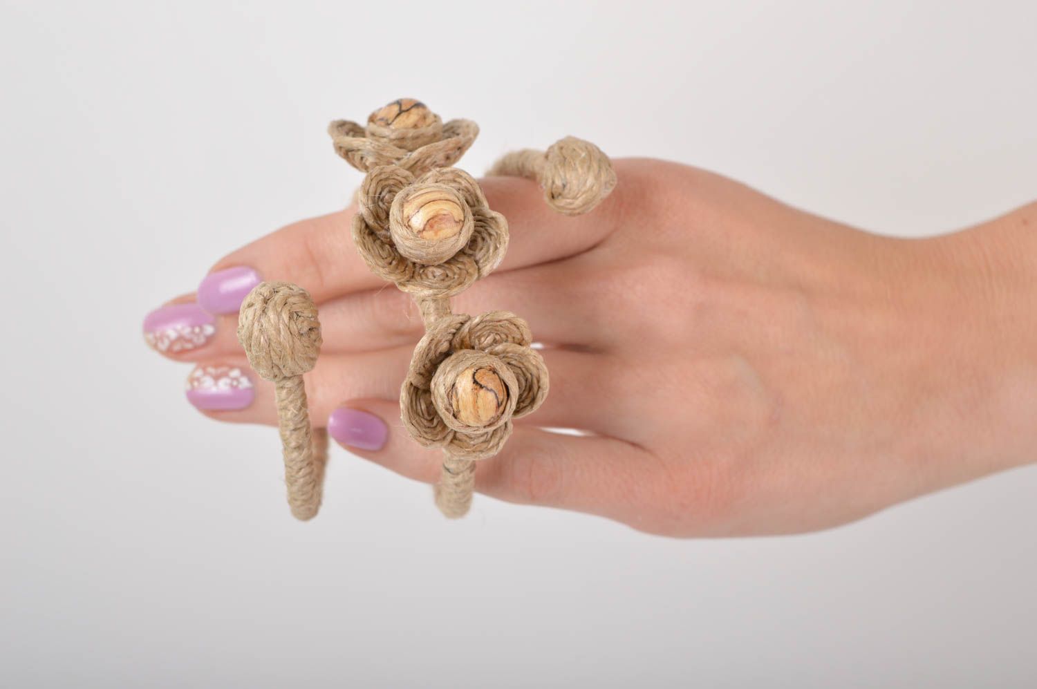 Pulsera de moda hecha a mano brazalete para mujer elegante regalo original foto 2