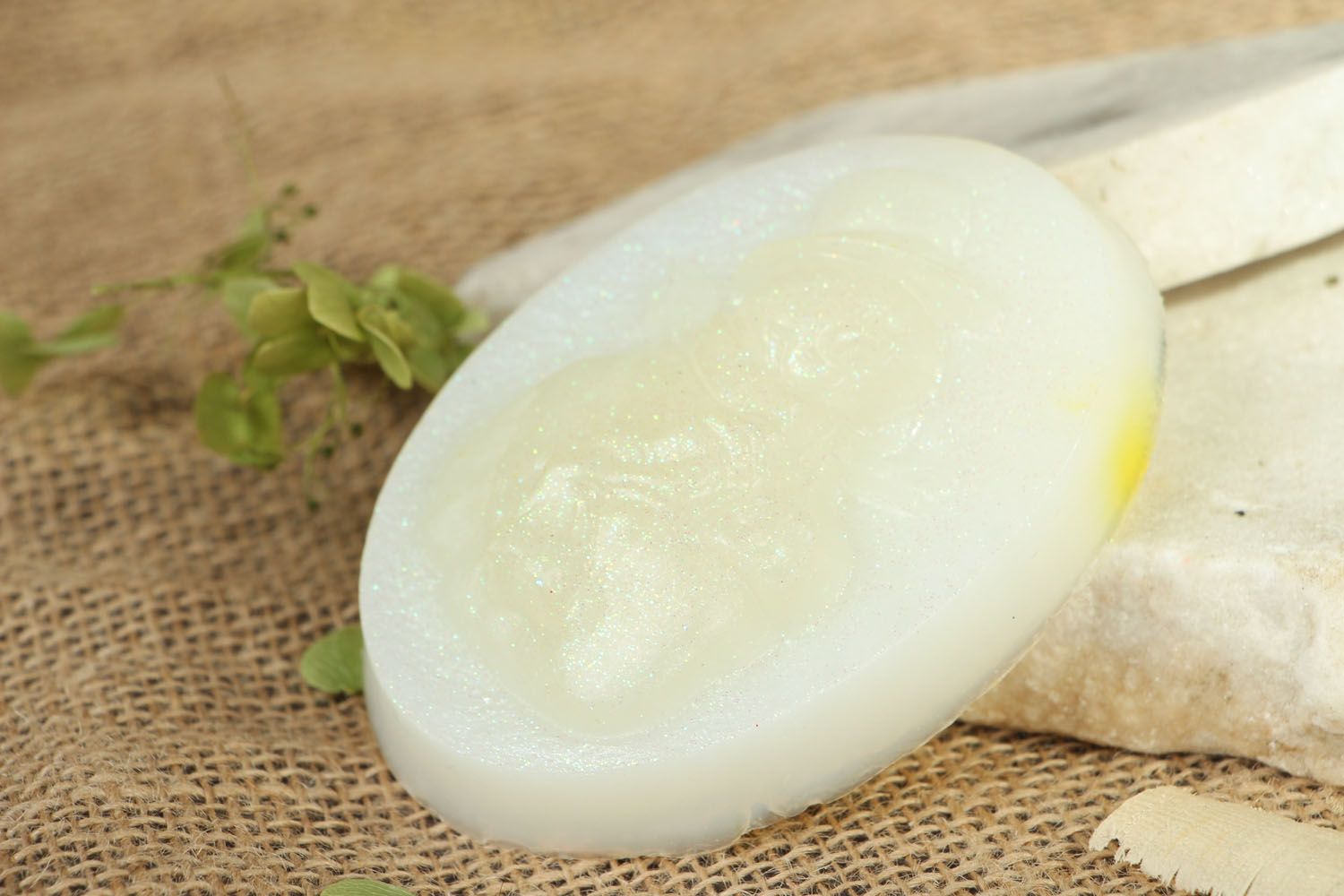 Homemade white soap photo 4