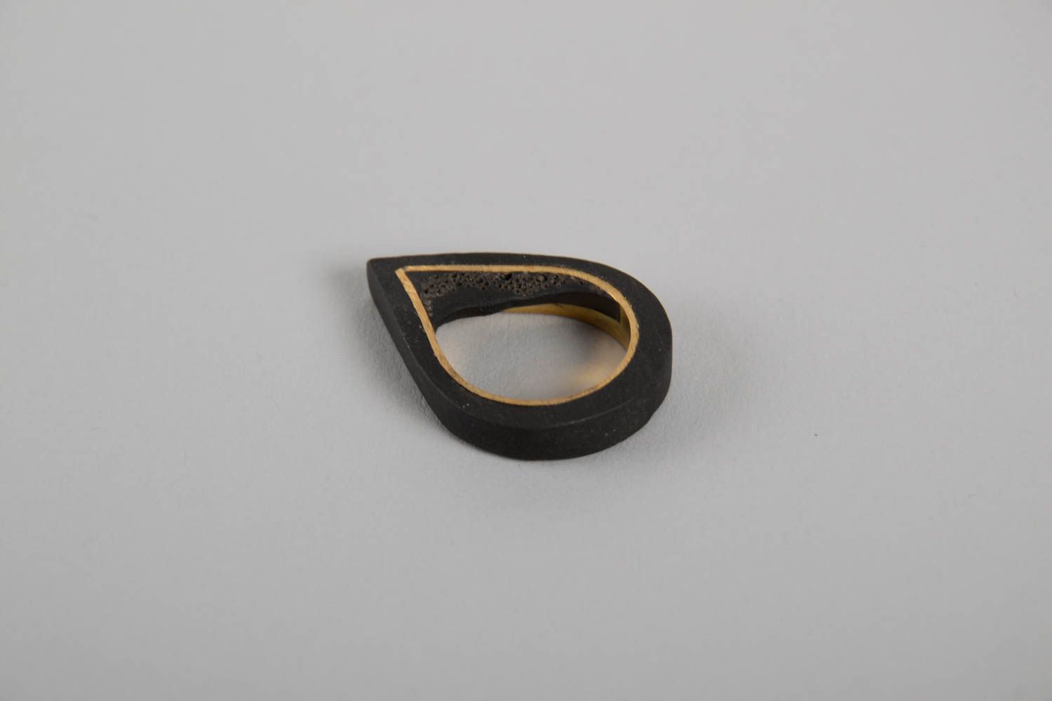 Accessoire für Frauen Ring Geschenk handmade Schmuck Modeschmuck Ring schwarz foto 4