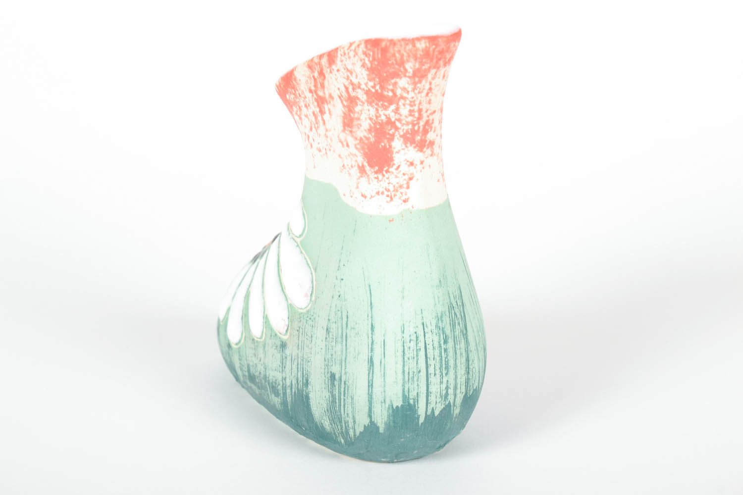 Unusual clay vase photo 4