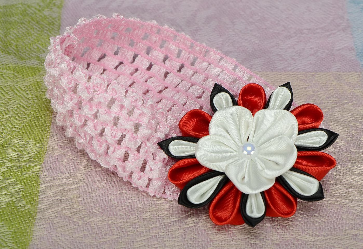 Decorative headband with flower photo 1