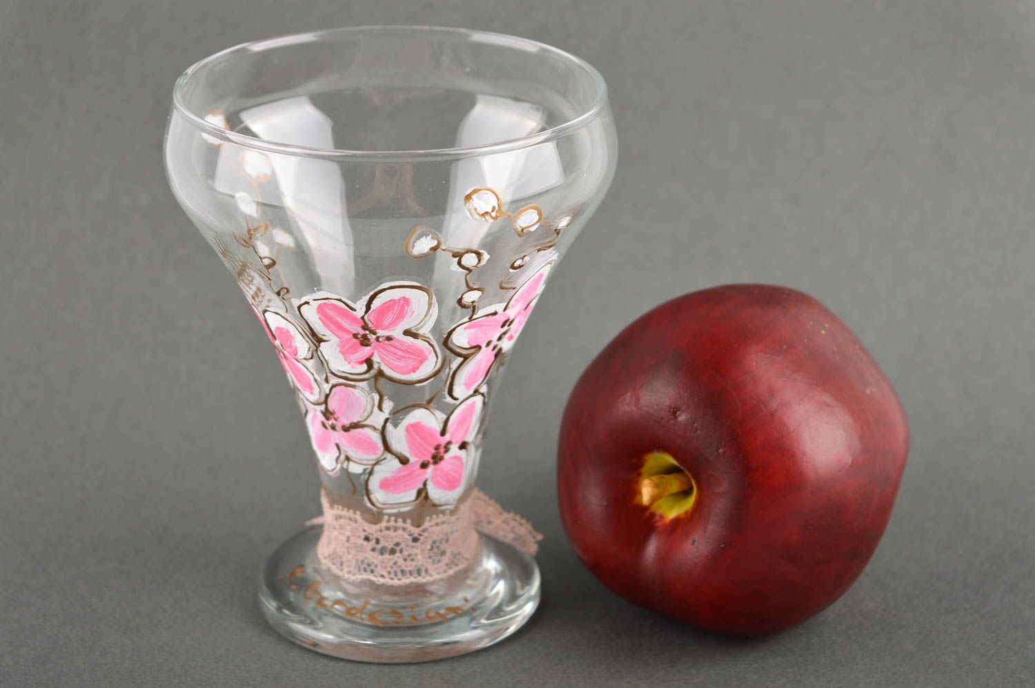 Vaso de cristal artesanal con flores utensilio de cocina menaje del hogar foto 5