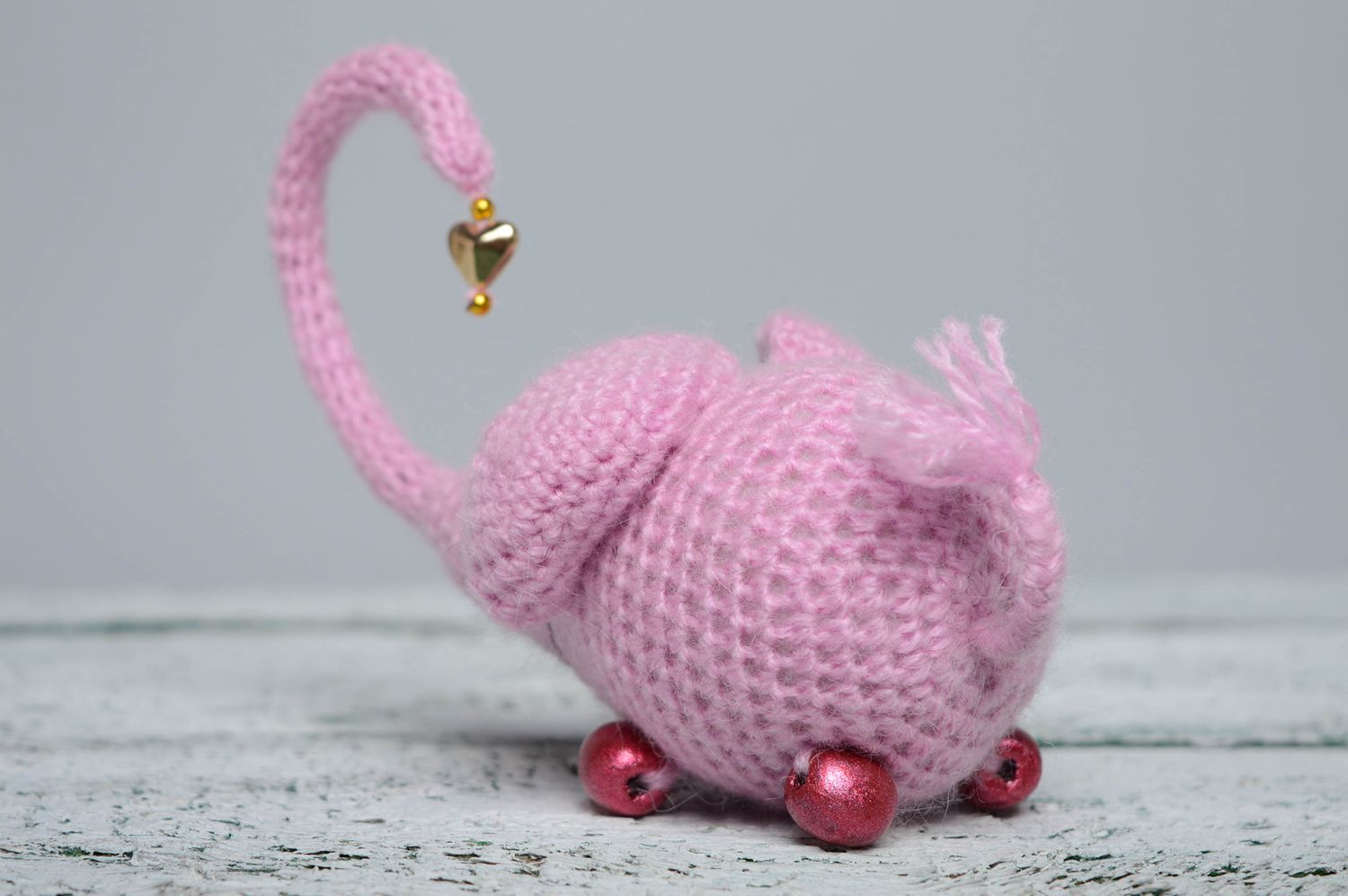Soft crochet toy Pink Elephant photo 2