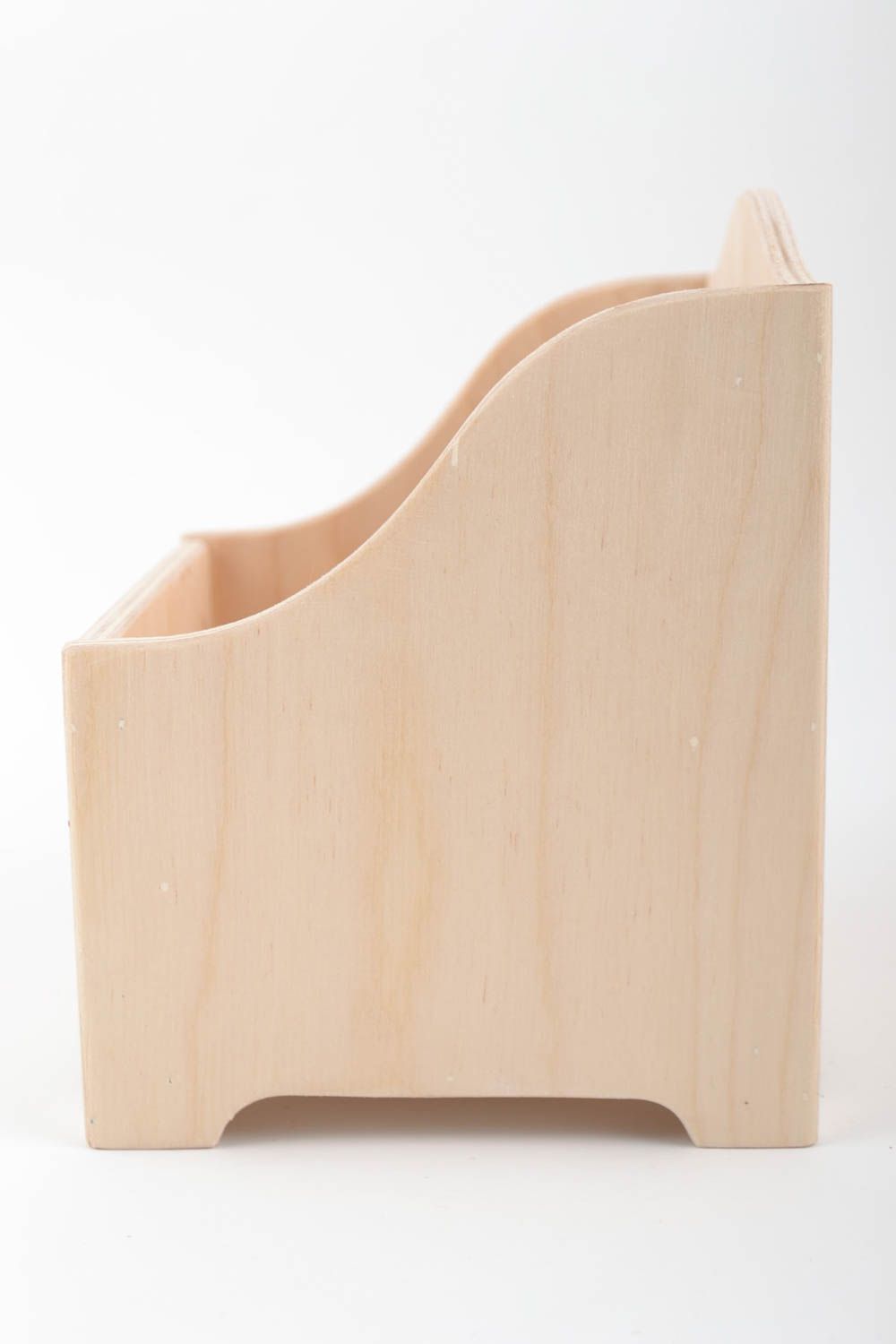 Holz Behälter für Gewürze aus Furnier für Decoupage Bemalen handgemacht  foto 3