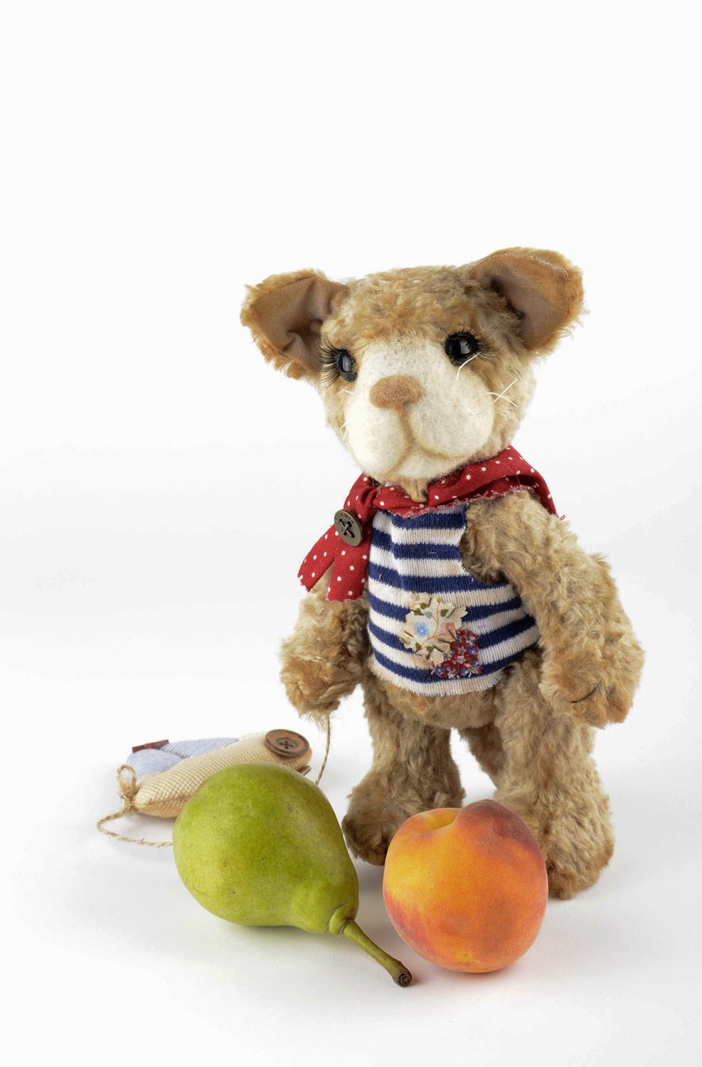 Beautiful handmade soft toy stuffed fabric toy collectible toys gifts for kids photo 4