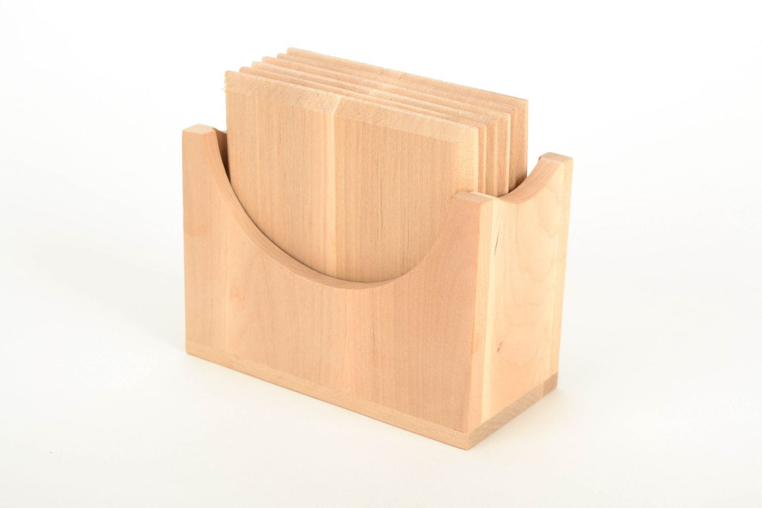Semilavorato per supporti quadrati di legno fatti a mano per stoviglie calde 
 foto 1
