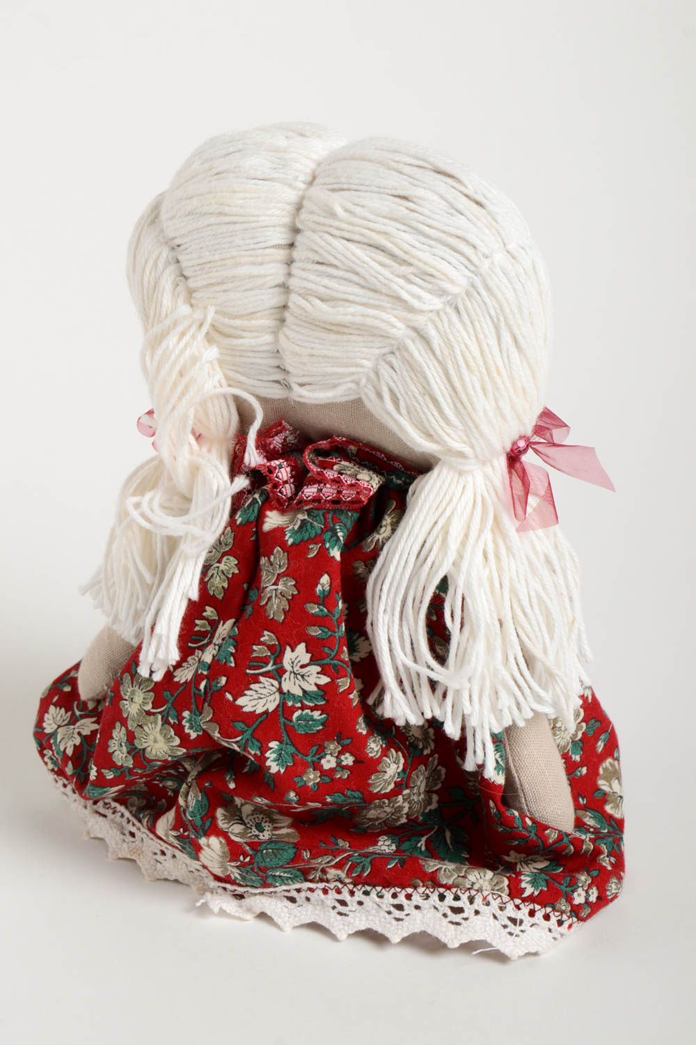 Handmade beautiful designer toy unusual textile doll interior stylish toy photo 5