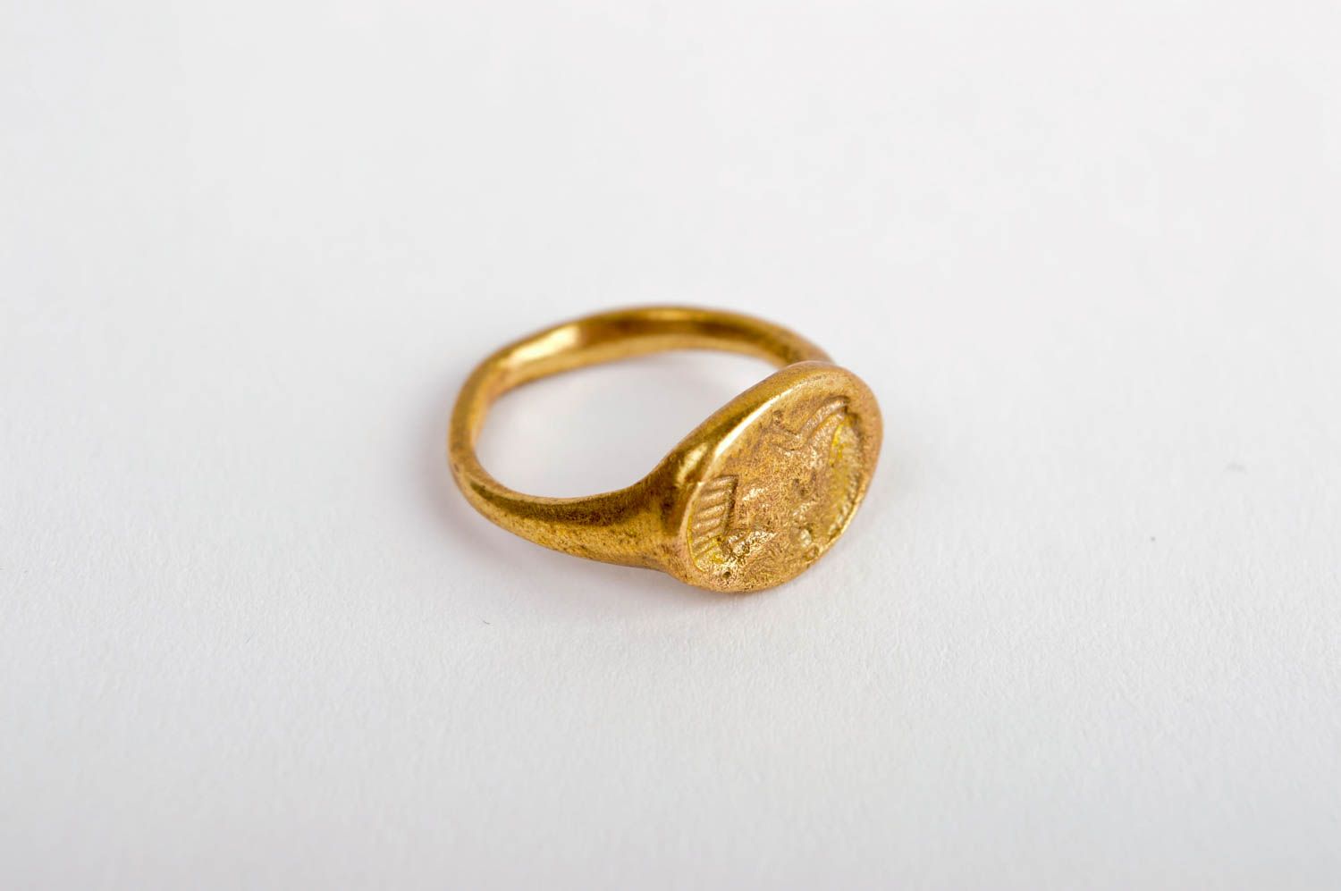 Украшение ручной работы женский перстень аксессуар из металла перстень латунный фото 2