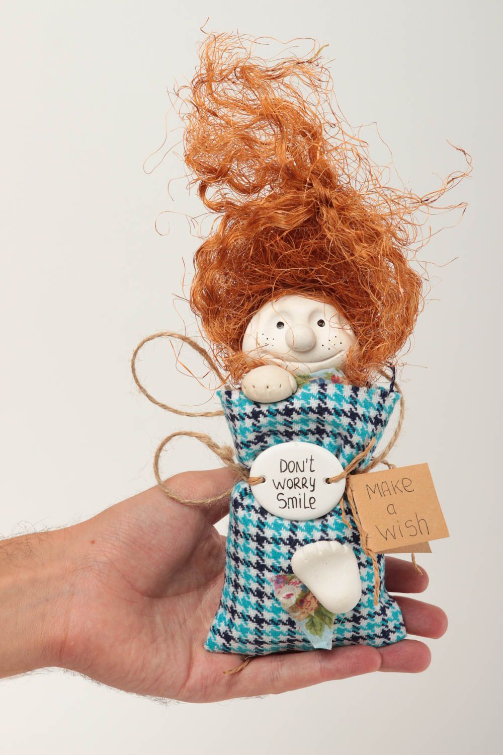 Handmade Deko Puppe Geschenkidee für Freundin Deko zum Aufhängen lustig foto 5