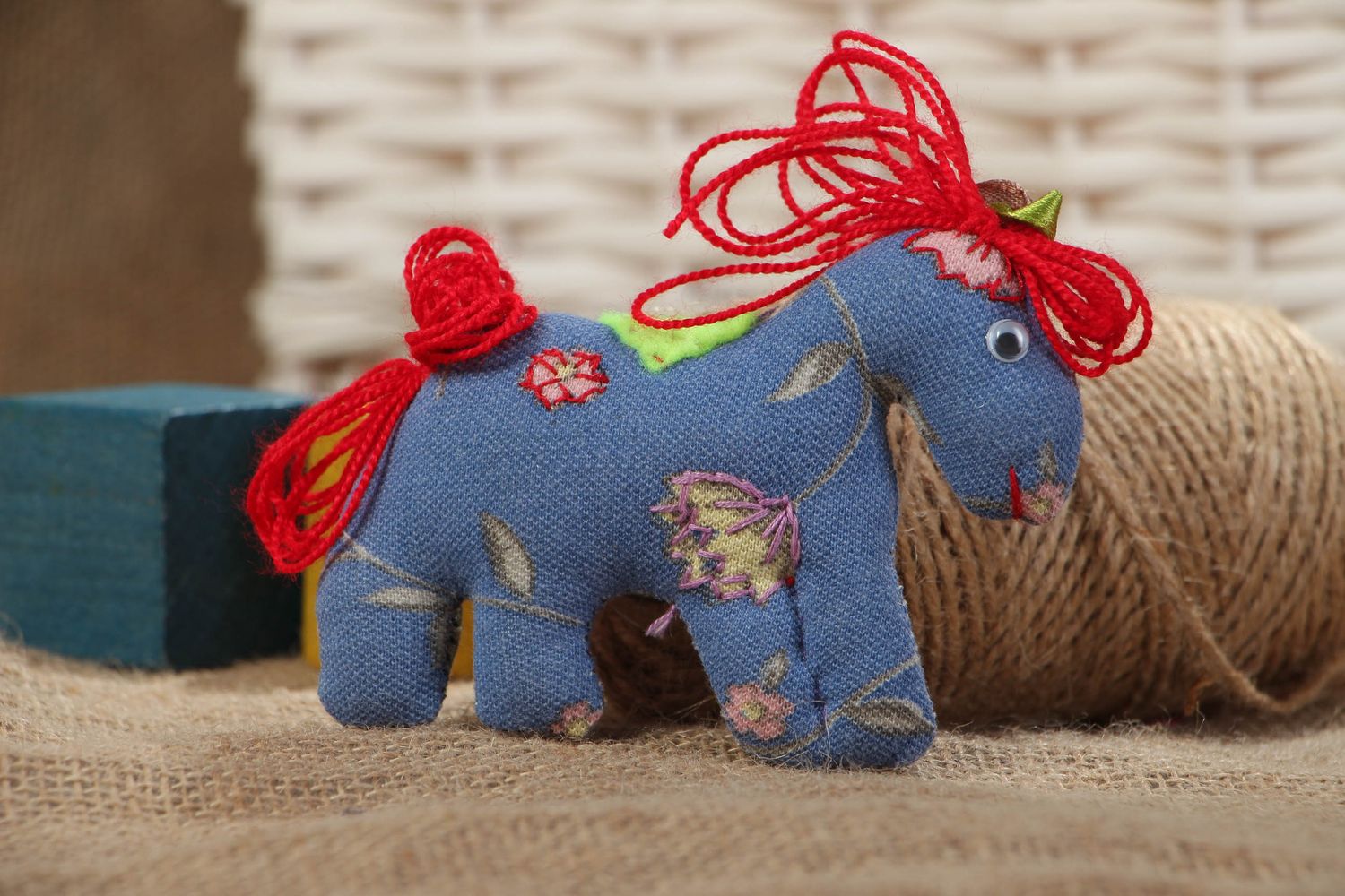 Handmade soft toy for child Horse photo 4