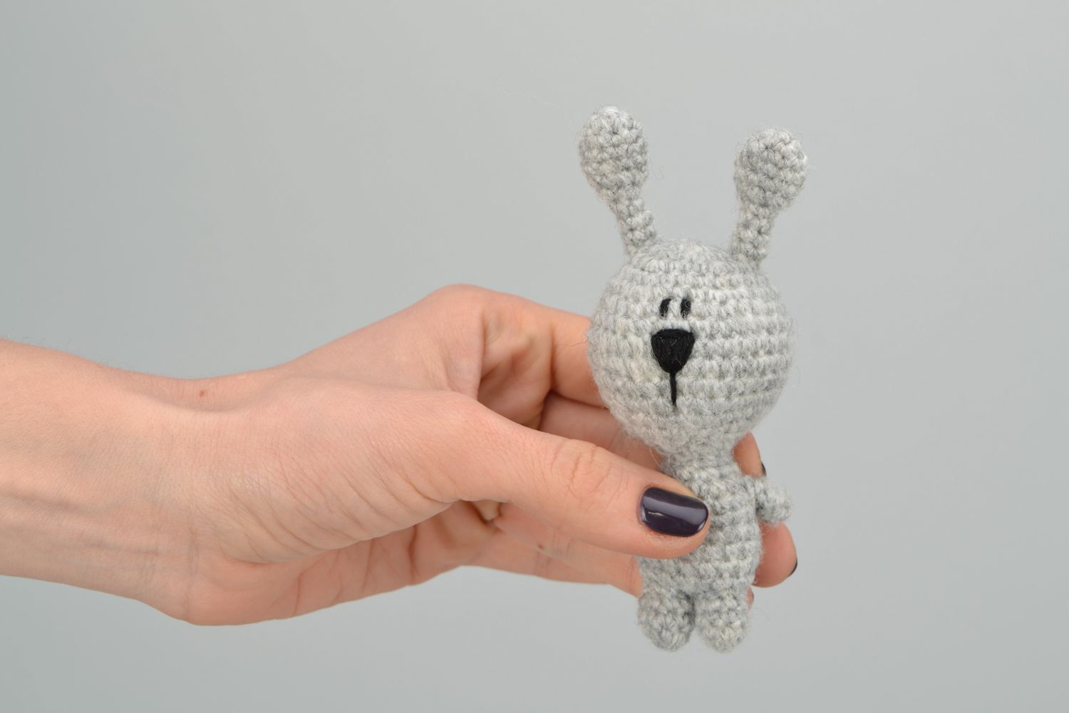 Juguete tejido para niños conejo de peluche foto 1