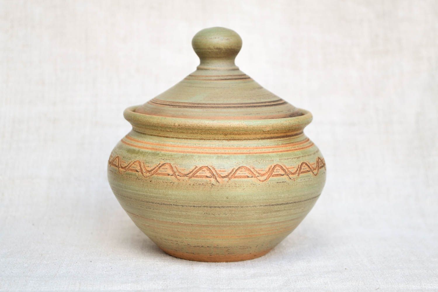 Handmade kleiner Keramik Topf für Schmoren Ton Geschirr Küchen Zubehör foto 5