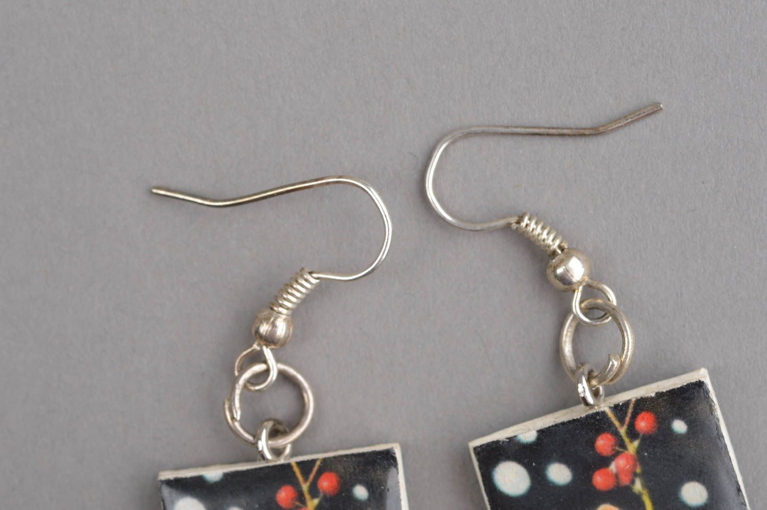 Handmade jewellery designer earrings polymer clay ladies earrings gifts for her photo 4