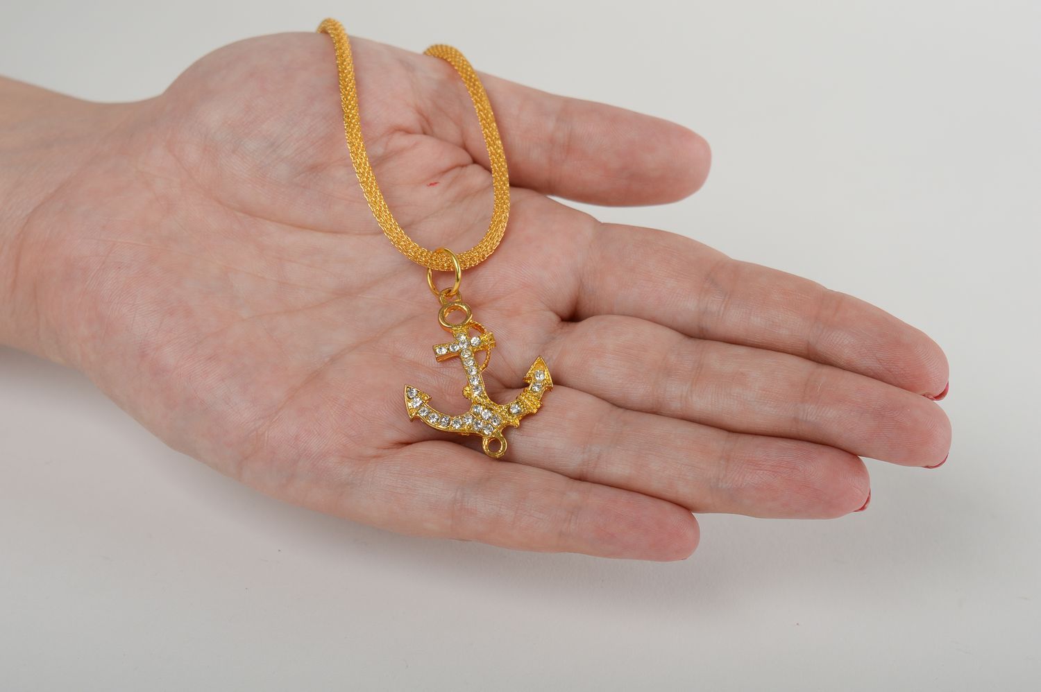 Beautiful pendant handmade metal pendant anchor pendant metal jewelry for girl photo 5