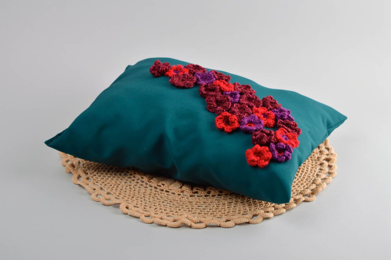 Almohada decorativa hecha a mano decoración de interior regalo para mujer foto 1