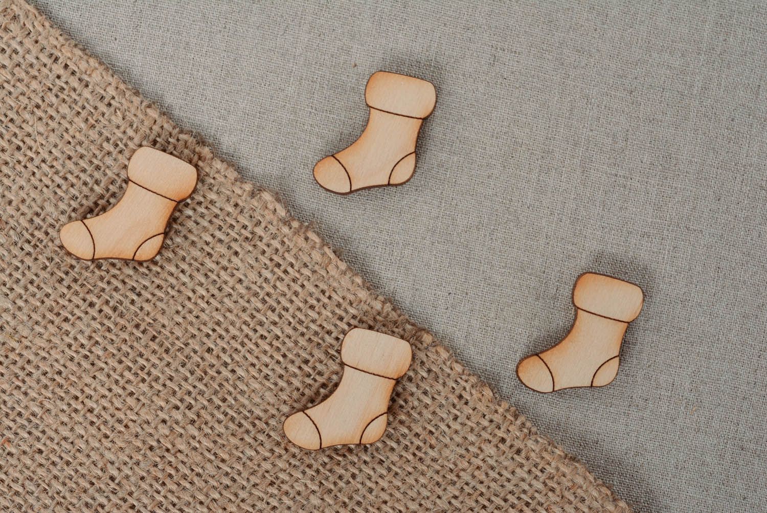 Chipboard en forma de calcetines foto 2