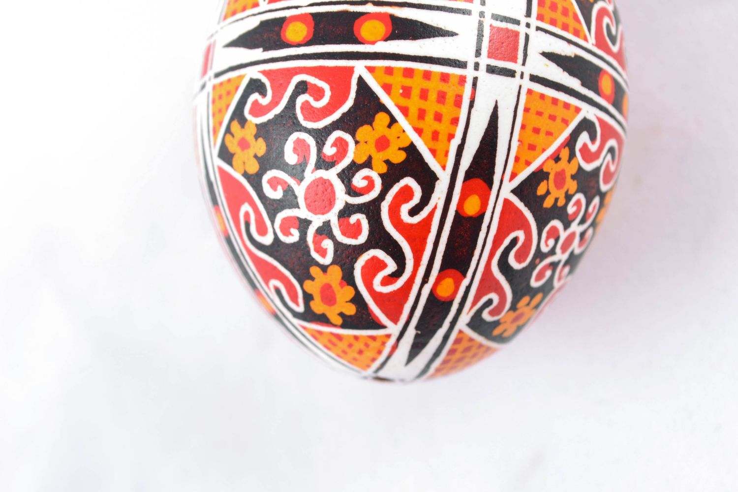 Painted chicken egg for decor photo 5