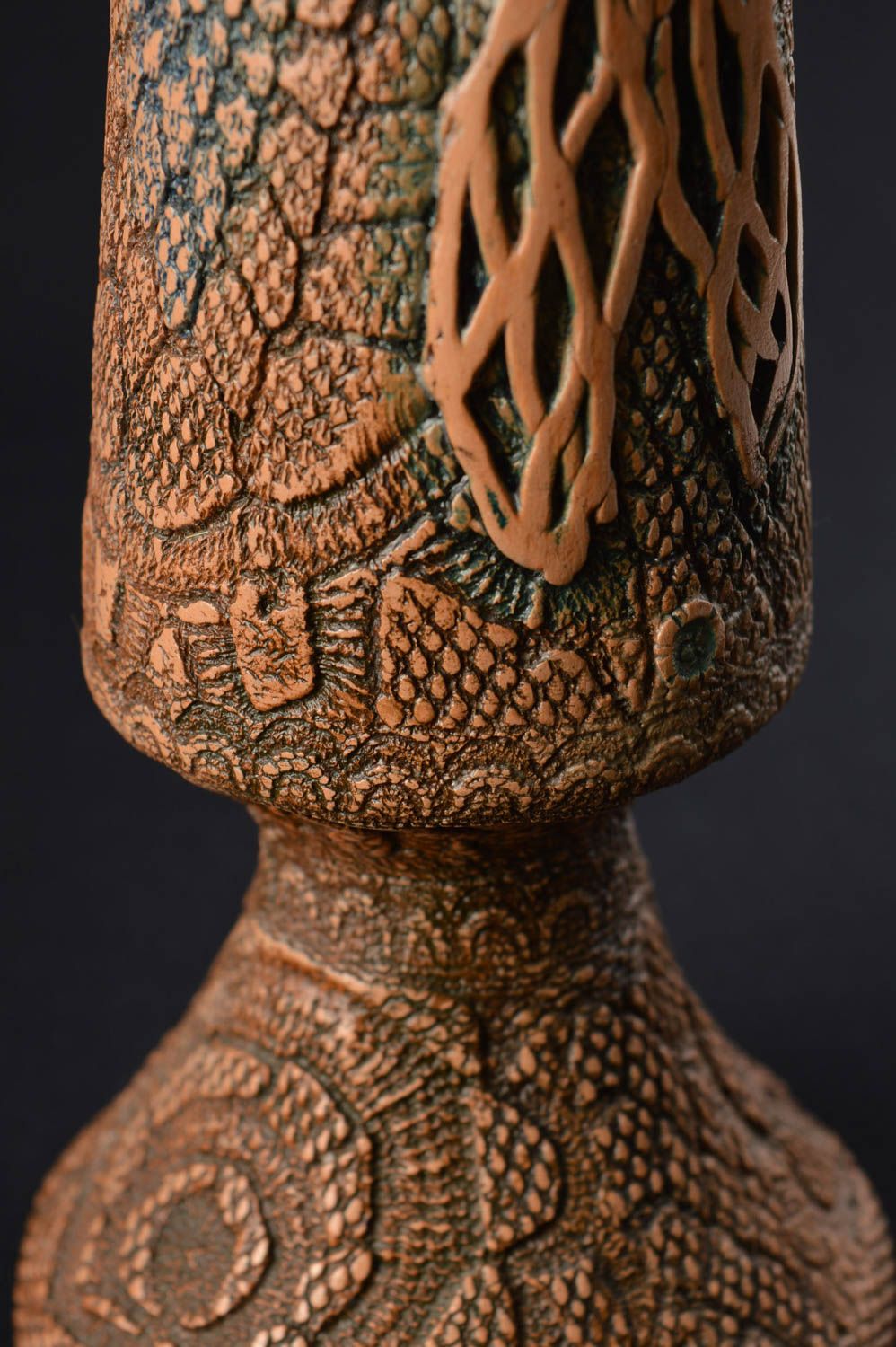 Handgemachte Keramik Blumen Vase Haus Dekor Geschenk für Frauen schön originell foto 2