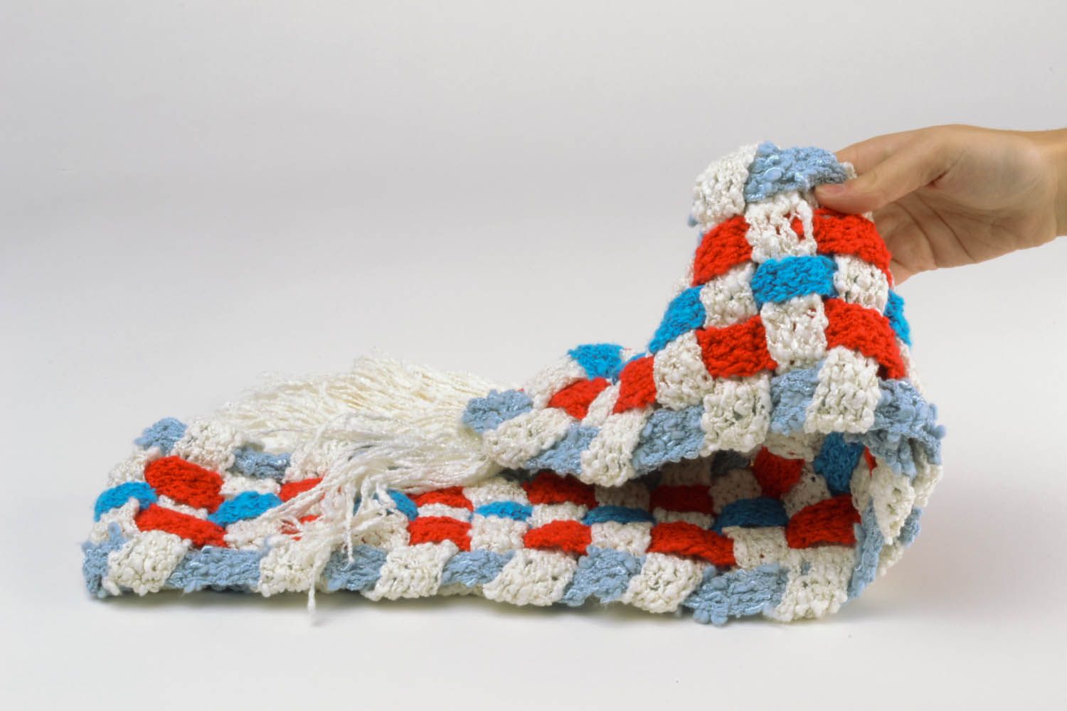 Écharpe féminine tricotée à la main originale  photo 5