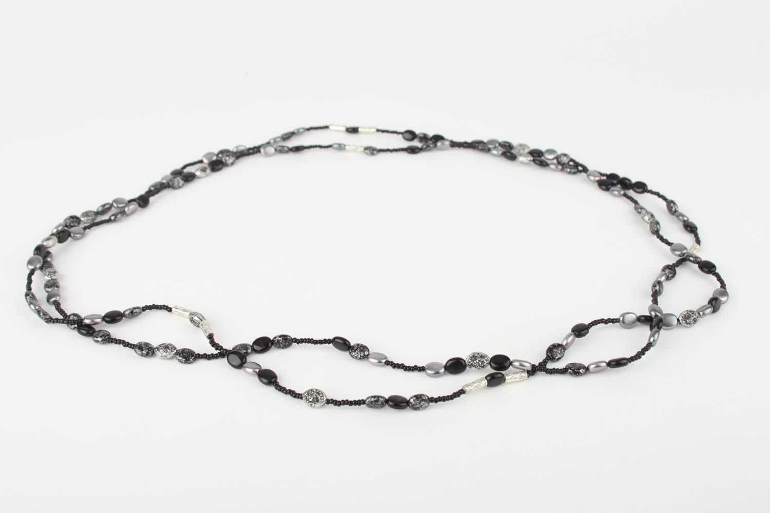 Handmade beads handmade accessories beautiful beaded necklace gift for girls  photo 3