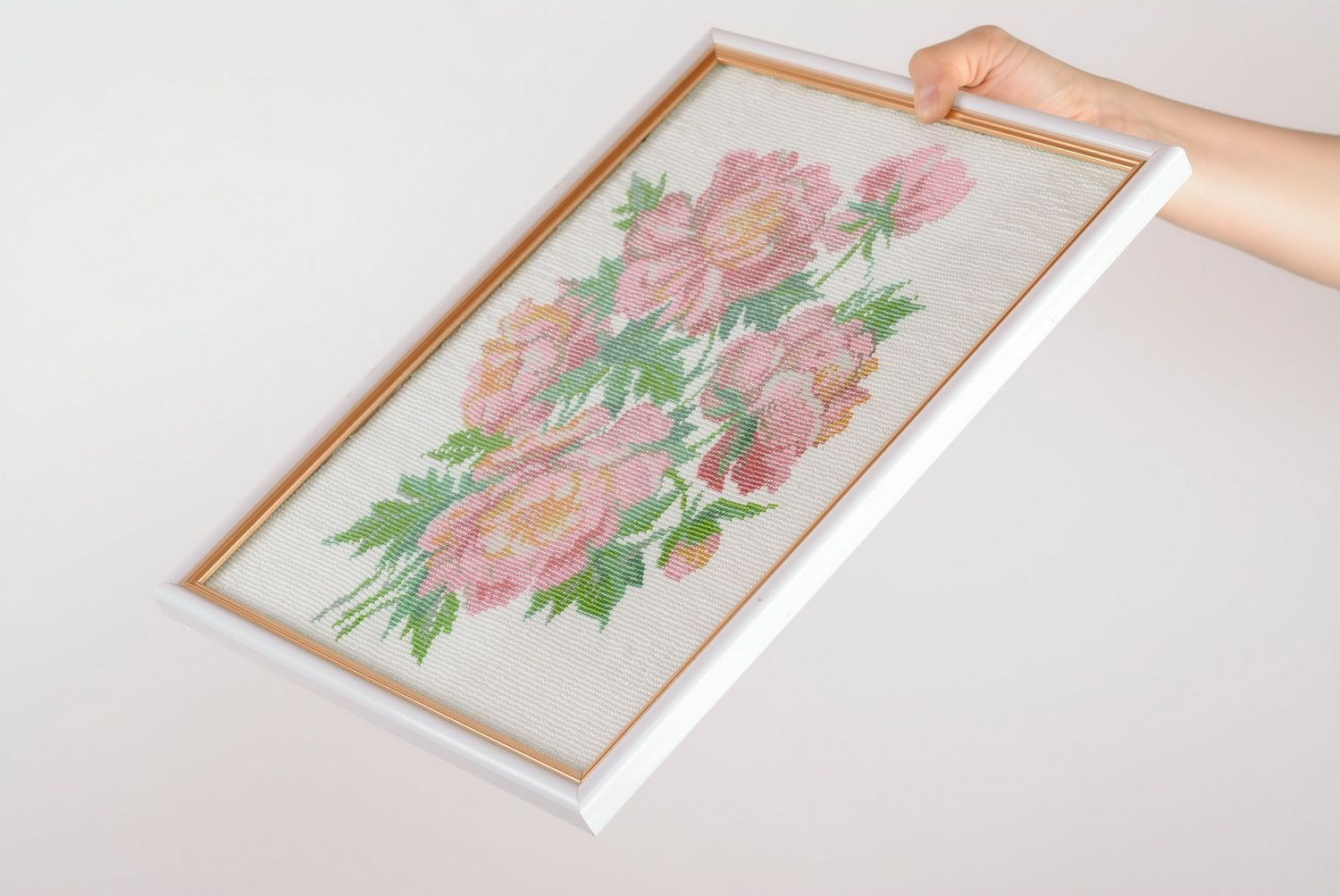 Woven picture Peony photo 3