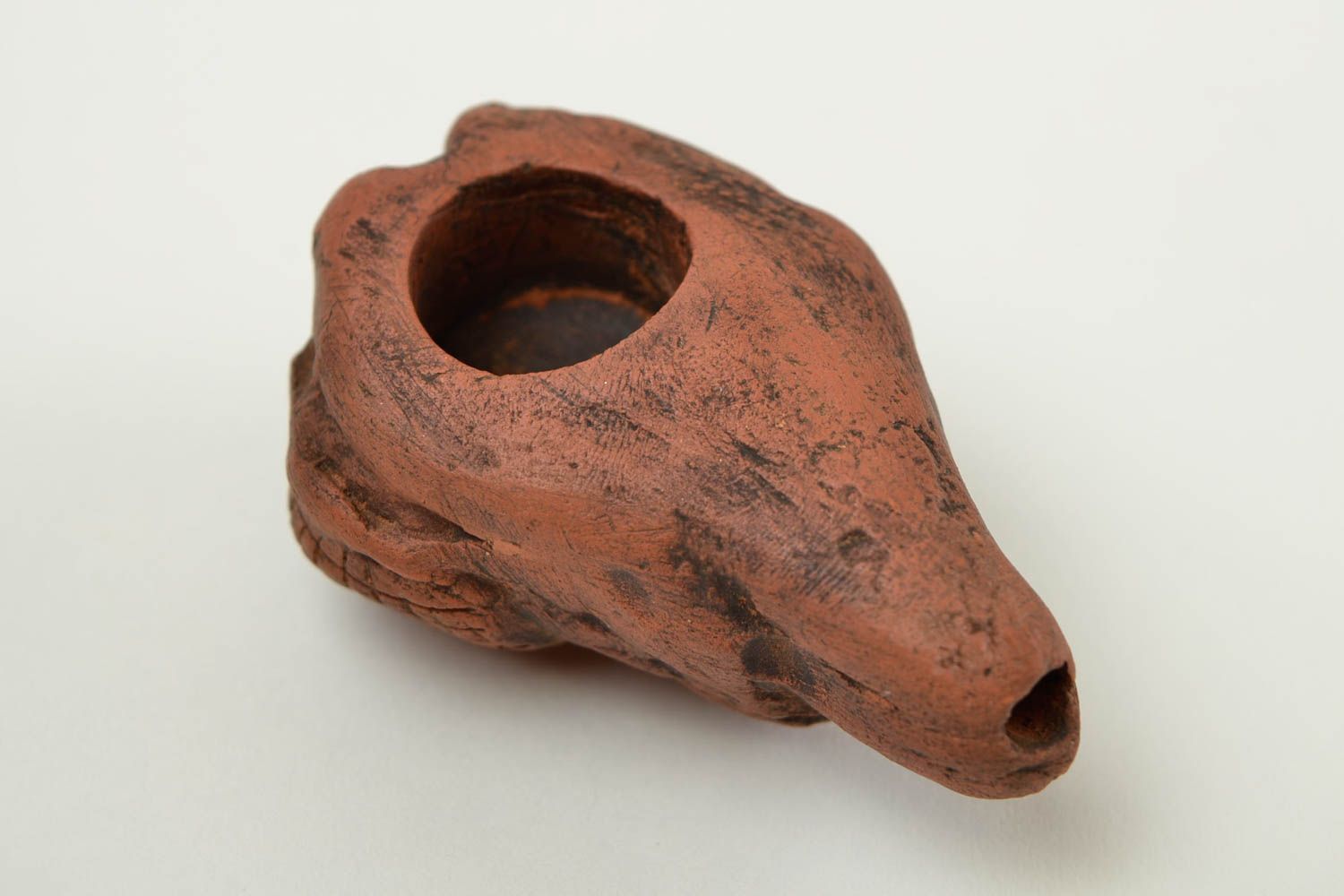 Unusual handmade clay tobacco pipe ceramic smoking pipe handmade gifts for men photo 3