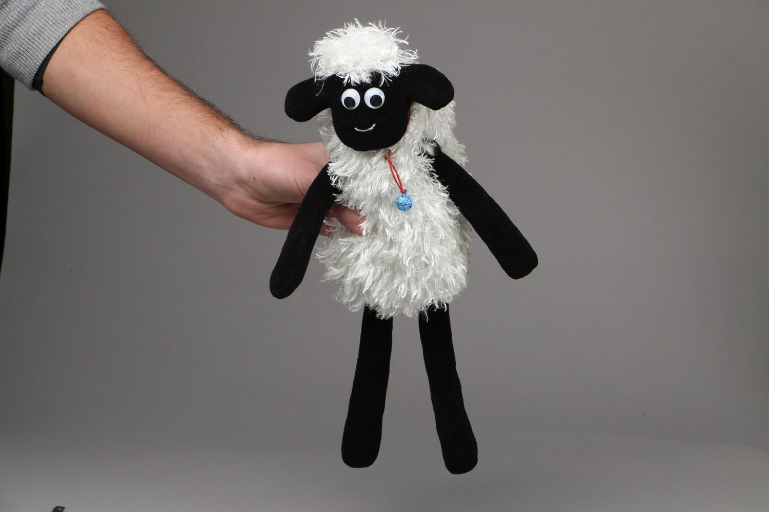 Soft fabric toy Black lamb photo 4