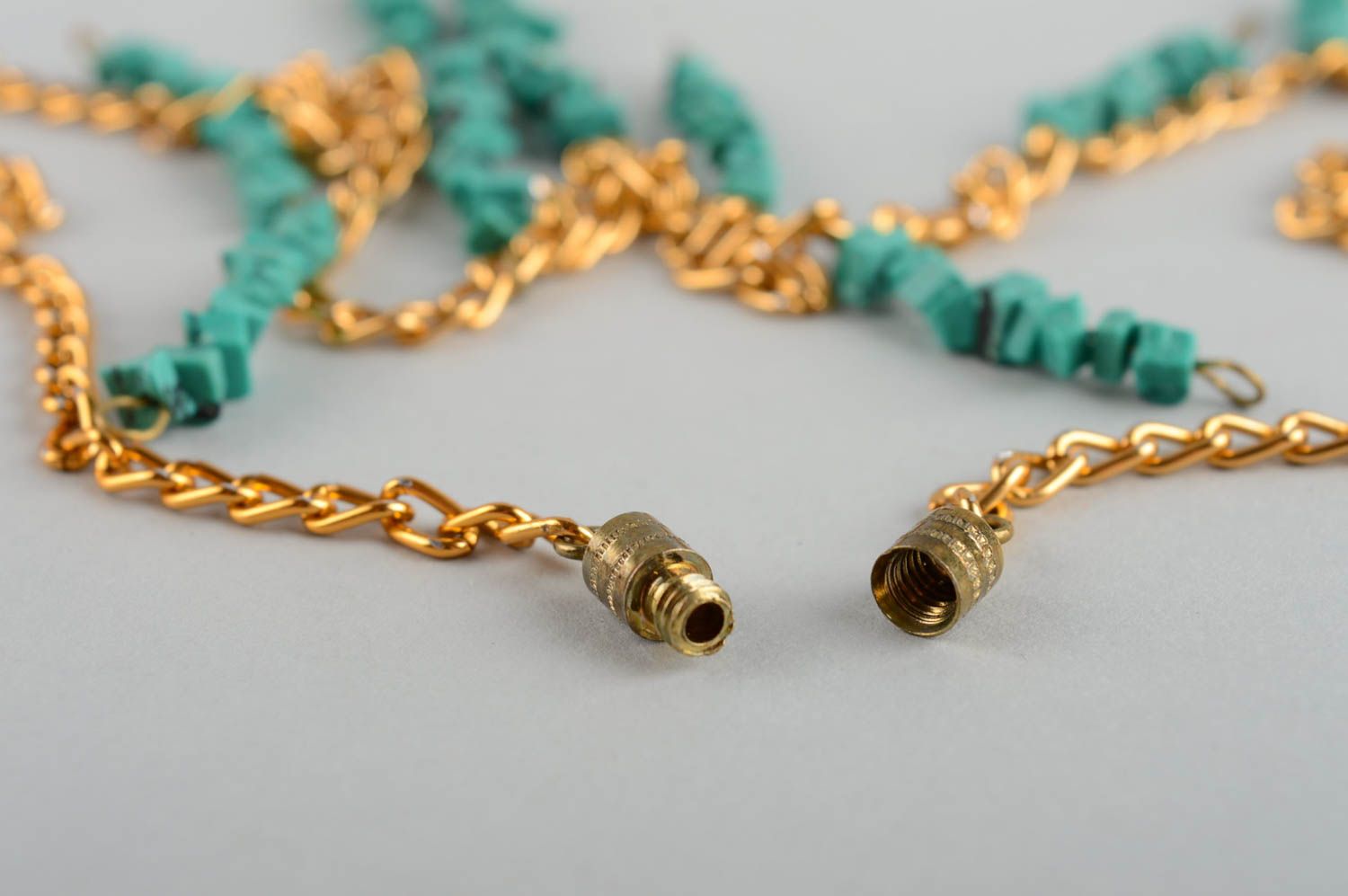 Chain necklace handmade necklace gemstone jewelry handcrafted jewelry photo 5