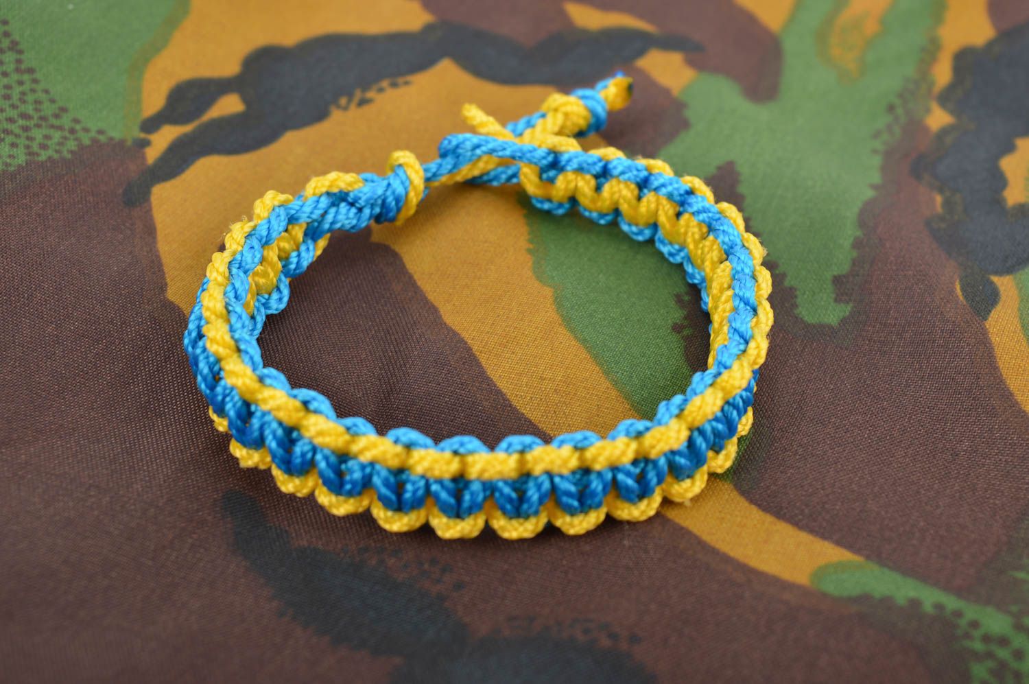 Colorful handmade textile bracelet woven wrist bracelet accessories for girls photo 1