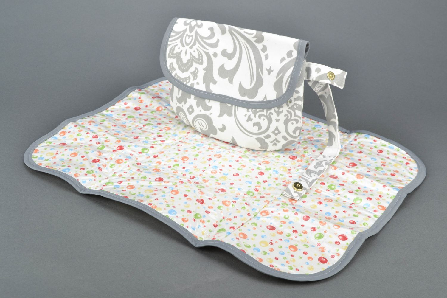 Комплект для новорожденного сумка и пеленка тканевые фото 2