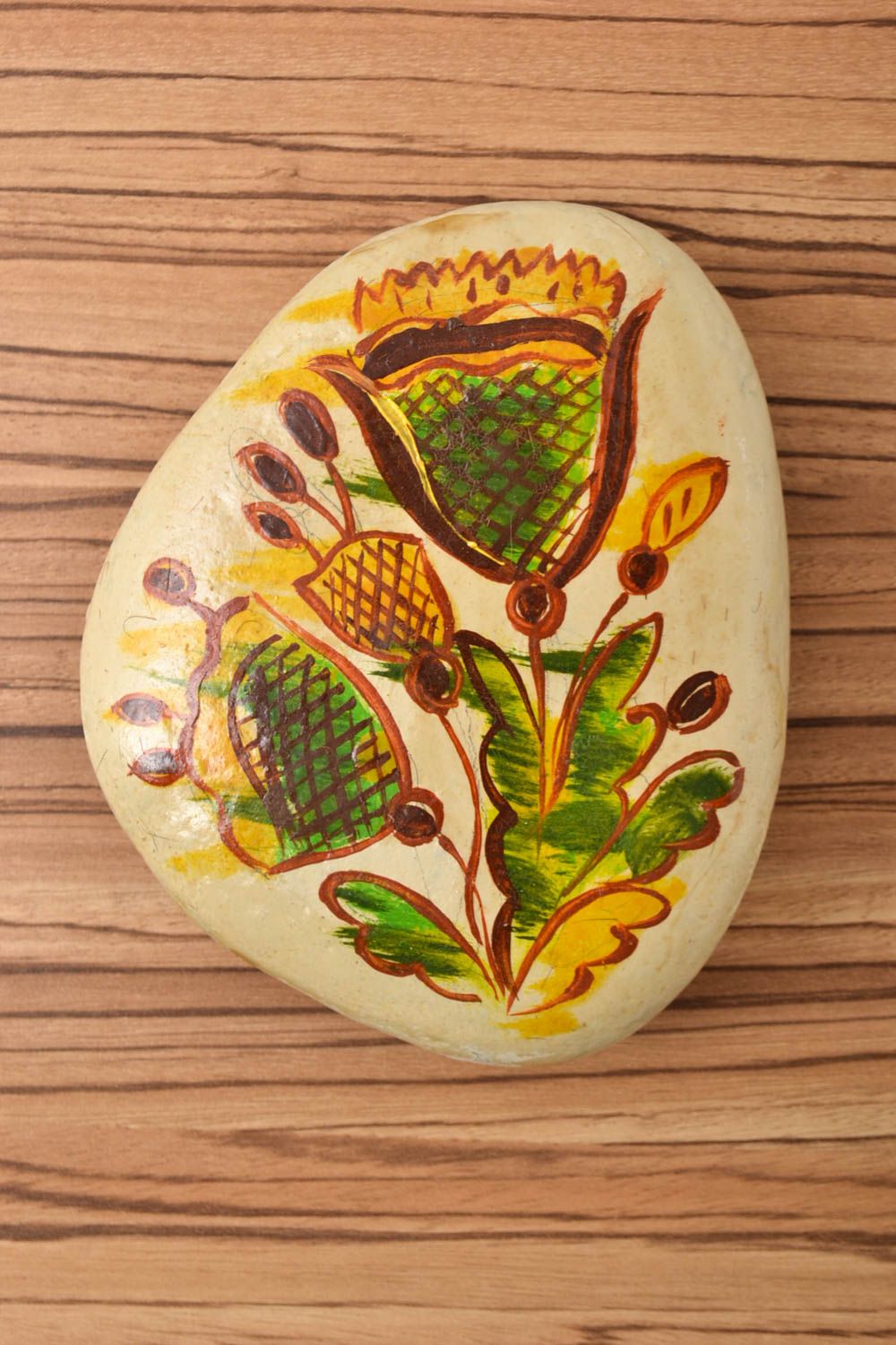 Handmade painted pebbles stone art painted stones gift ideas decorative use only photo 1