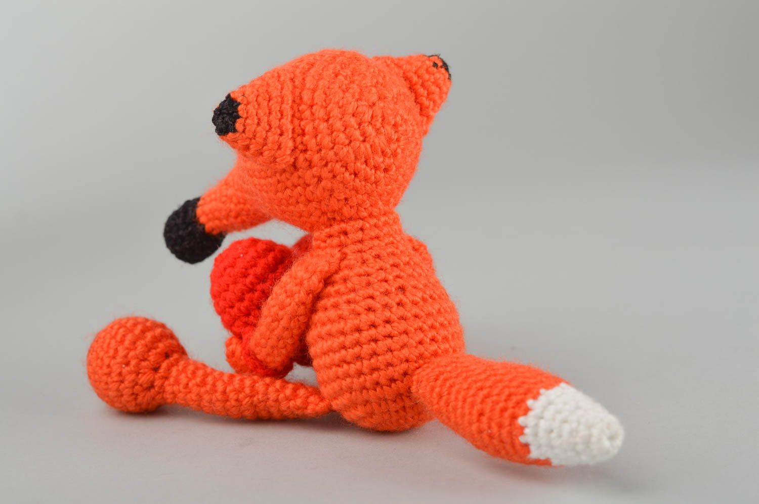Gehäkeltes Spielzeug handmade Fuchs Kuscheltier Geschenkidee für Kinder foto 2